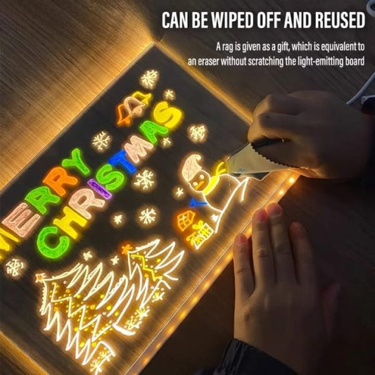 LED Acrylic Message Board Lamp