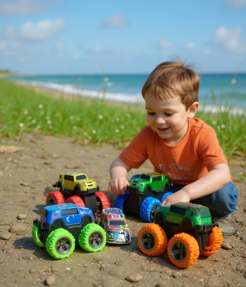 Monster Trucks & Car Toy (5pcs)