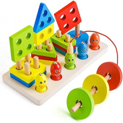 Fishing Four Post Board Wooden