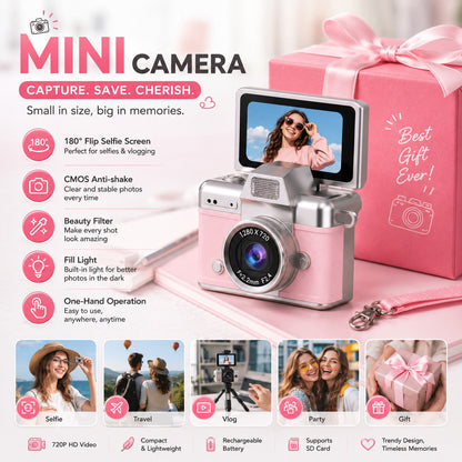 Mini Digital Camera with 1.47" LCD Screen