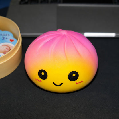 Big Size  Glitter Dumpling Squishy Stress Toy