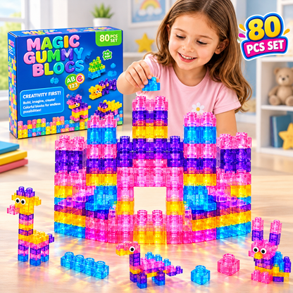 80PCS Soft Sensory Building Blocks