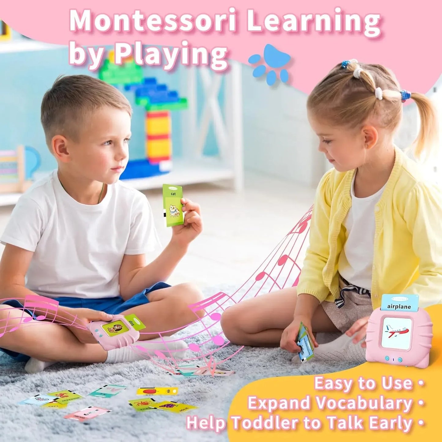 Talking Flash Cards Educational Toy for Toddlers (English Version)