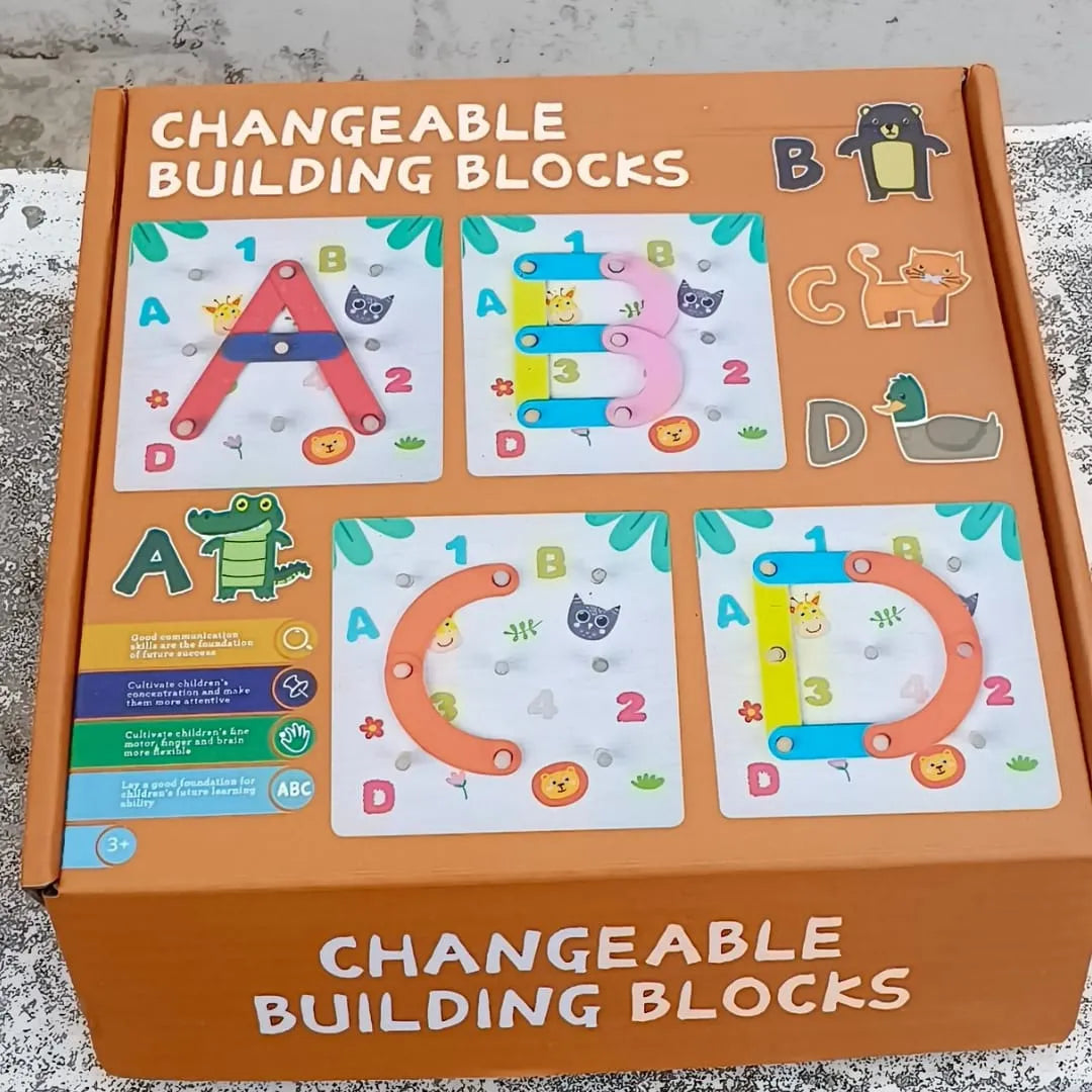 Changeable creative building blocks