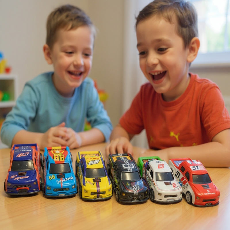 Die-Cast Pull Back Racing Car Set (6 Pcs)