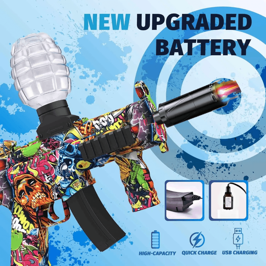 Gel Blaster Toy Gun with Light & Smoke Effects
