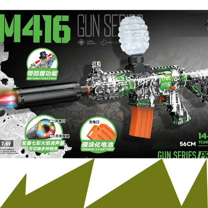 Gel Blaster Toy Gun with Light & Smoke Effects