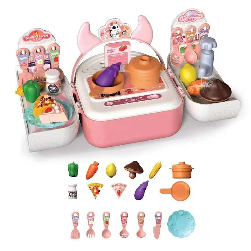2in1 Mini Kitchen Pretend Play Set