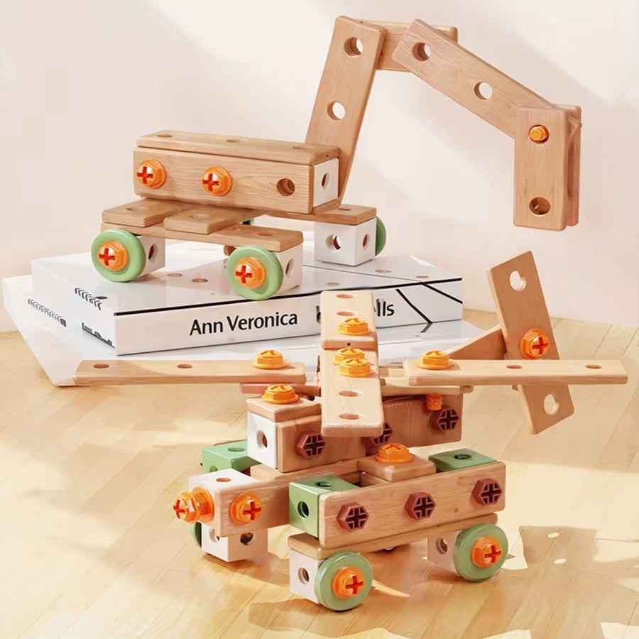 Kids DIY Repair Kit & Building Blocks Set