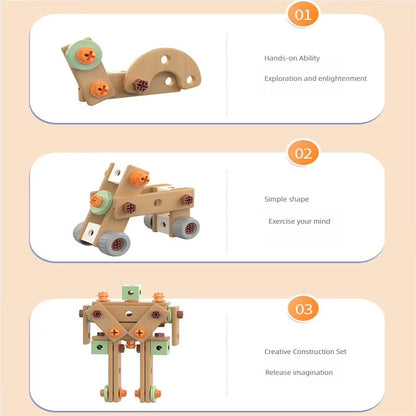 Kids DIY Repair Kit & Building Blocks Set