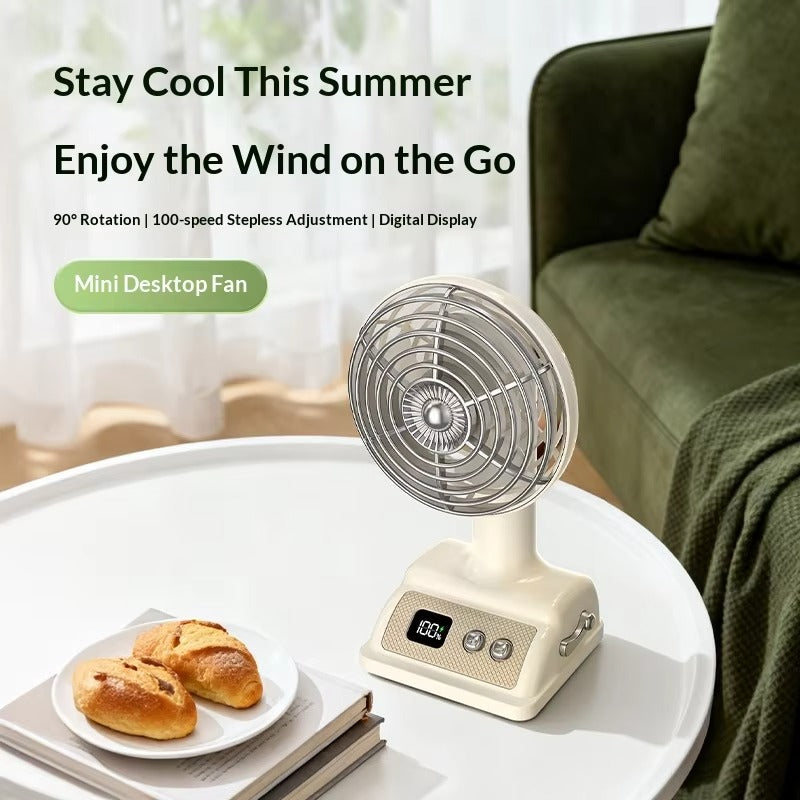 Vintage Mini Desktop Fan