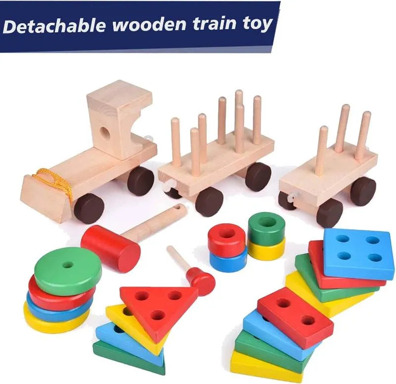 Colorful Train Shape Sorting Toy