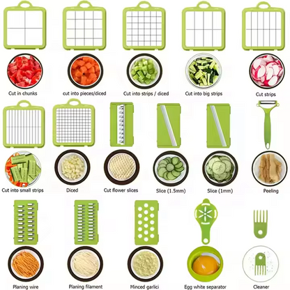 22-Pieces Vegetable Chopper Set