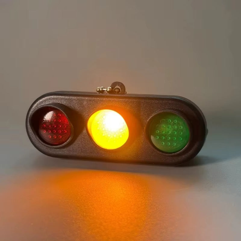 Sound & Light Traffic Light Keychain Toy