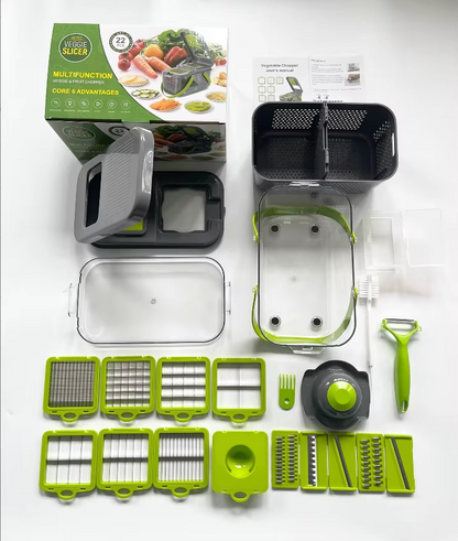 22-Pieces Vegetable Chopper Set