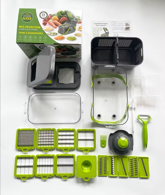 22-Pieces Vegetable Chopper Set