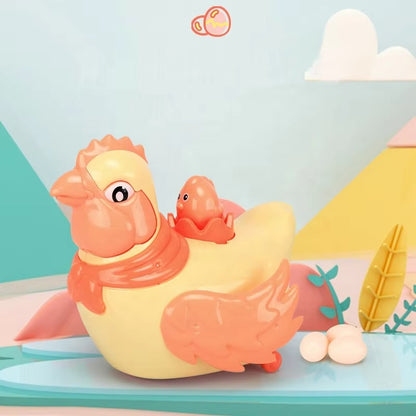 Electric Hen Laying Eggs Toy with Light & Music