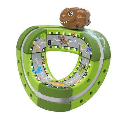 9 PCS Gravity 3D Racing Train Track Set