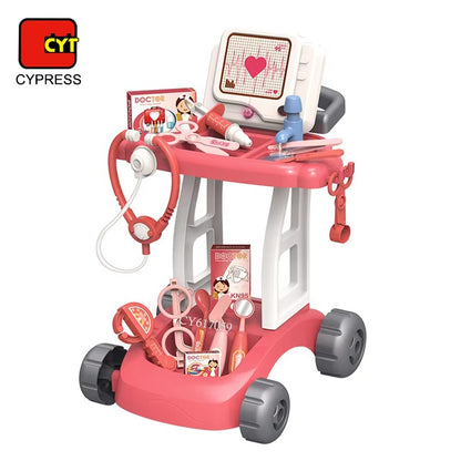 Kids Pretend Doctor Medical Cart Play Set