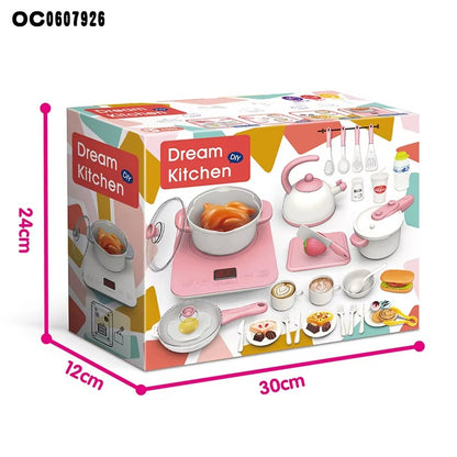 Kids Simulation Cooking Kitchen Play Set