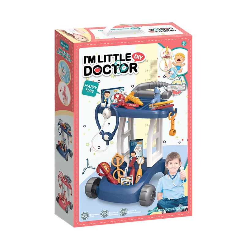 Kids Pretend Doctor Medical Cart Play Set