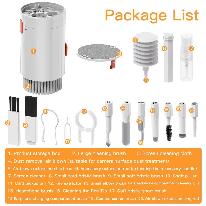 20-in-1 Rechargeable Electronic Cleaning Kit