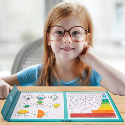 Montessori Fraction Matching Learning Board