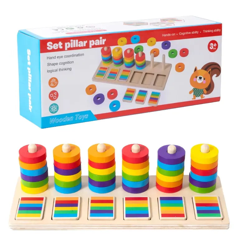 Wooden Color Matching Game