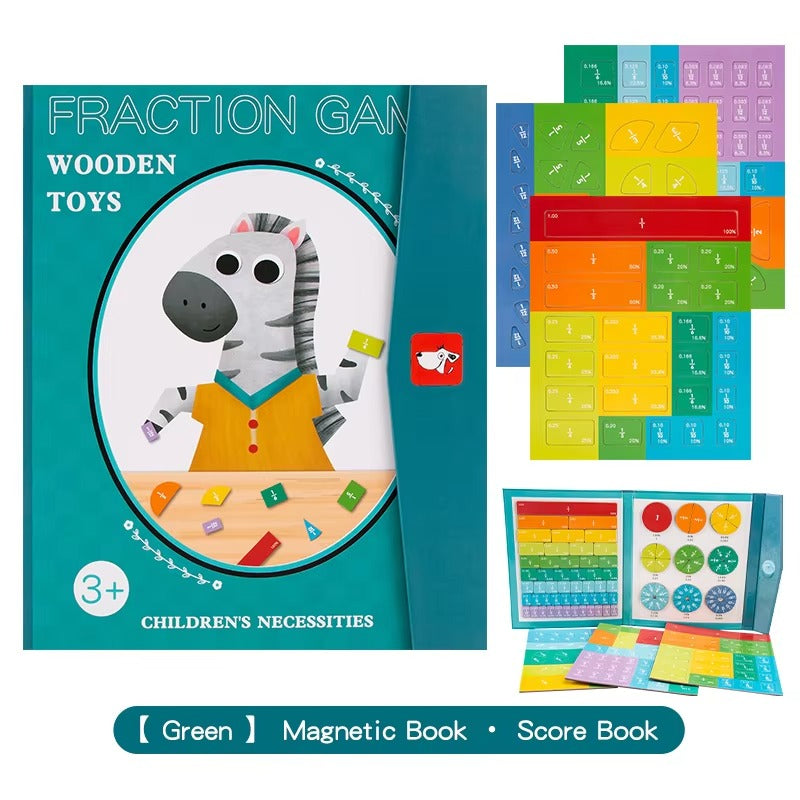Montessori Fraction Matching Learning Board