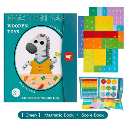 Montessori Fraction Matching Learning Board