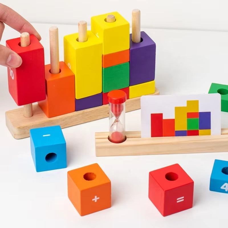 Learning Blocks Companies Multifunctional Wooden Learning Blocks Set – Adinoor
