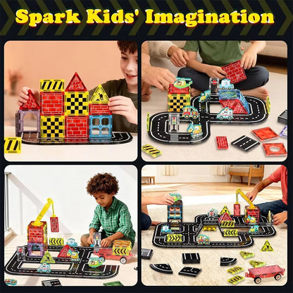 Traffic Magnetic Building Blocks – 67 Pcs