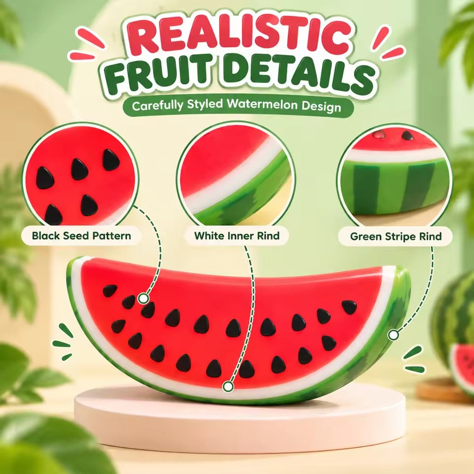 1-Piece  Watermelon Slice Squishy Toy
