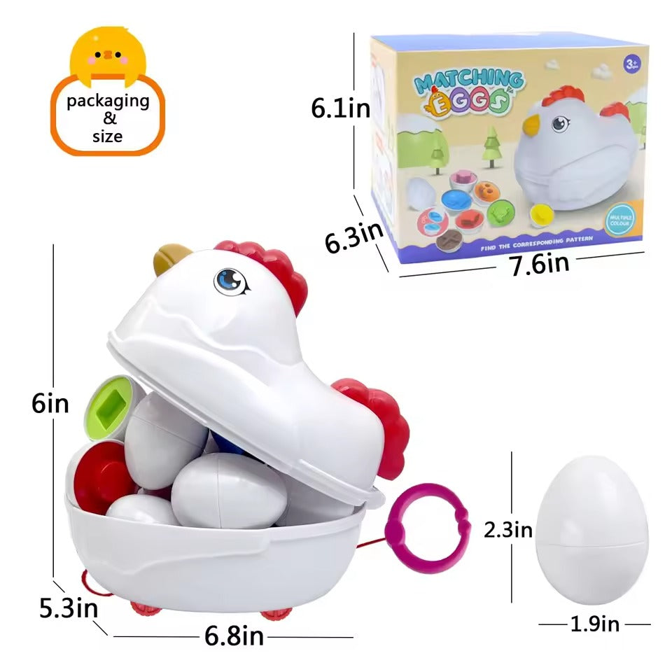 Matching Eggs Shape Recognition Toy