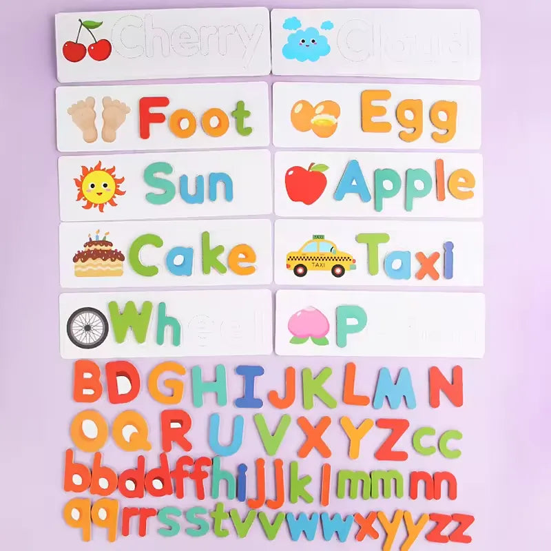 Wooden Letter Puzzle Toy
