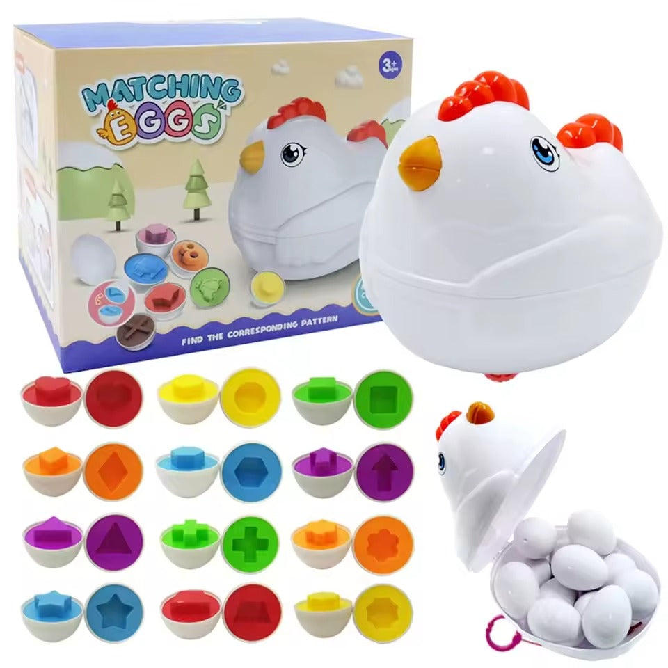 Matching Eggs Shape Recognition Toy