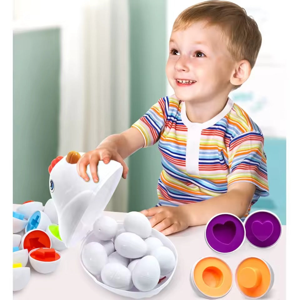 Matching Eggs Shape Recognition Toy