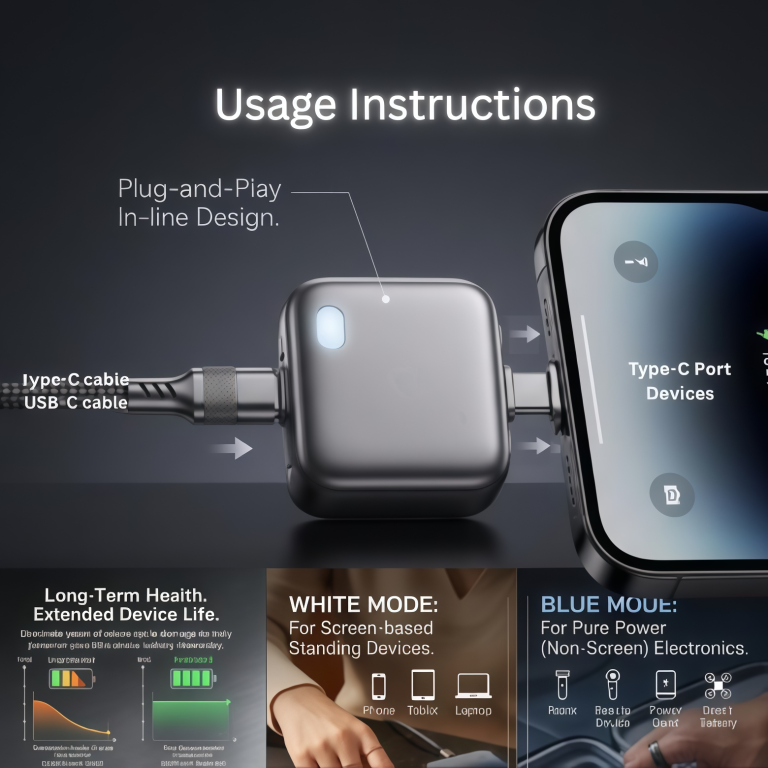 Auto Cut-Off Overcharge Protection Adapter
