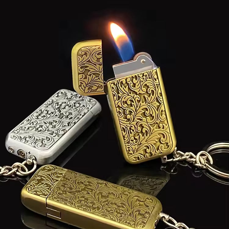 Premium Metal Retro Windproof Pocket Lighter
