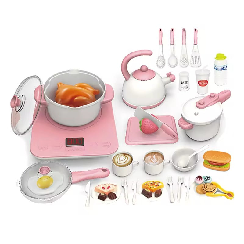 Kids Simulation Cooking Kitchen Play Set