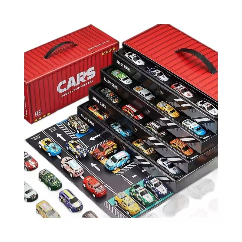Premium 48-Piece Alloy Metal Car Collection Set