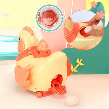 Electric Hen Laying Eggs Toy with Light & Music
