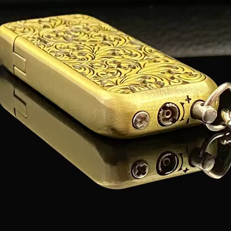 Premium Metal Retro Windproof Pocket Lighter