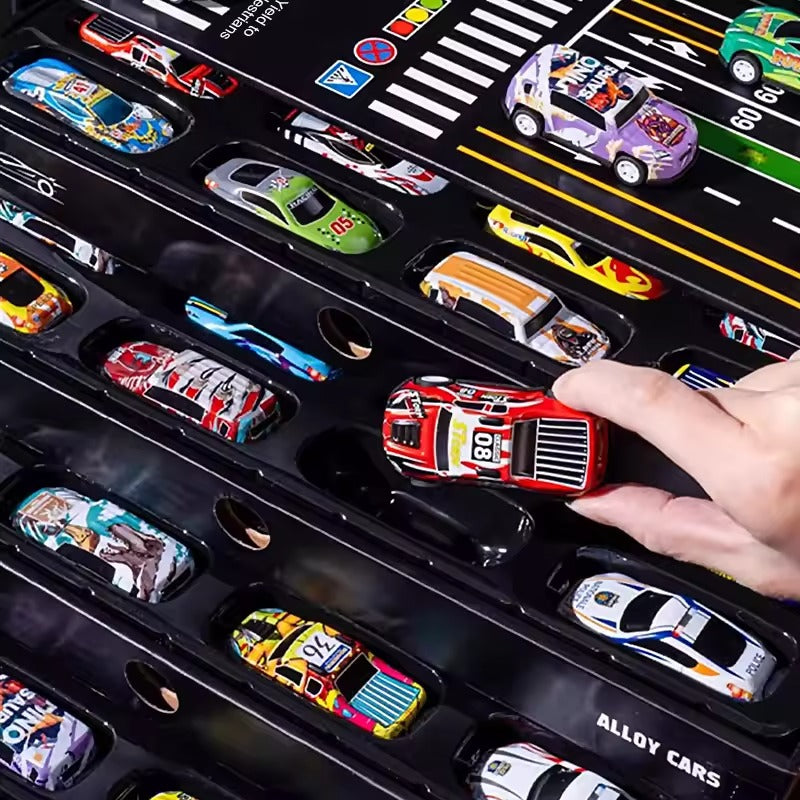 Premium 48-Piece Alloy Metal Car Collection Set