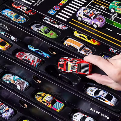 Premium 48-Piece Alloy Metal Car Collection Set