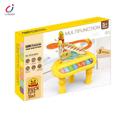 2-in-1 Educational Musical Duck Piano Toy