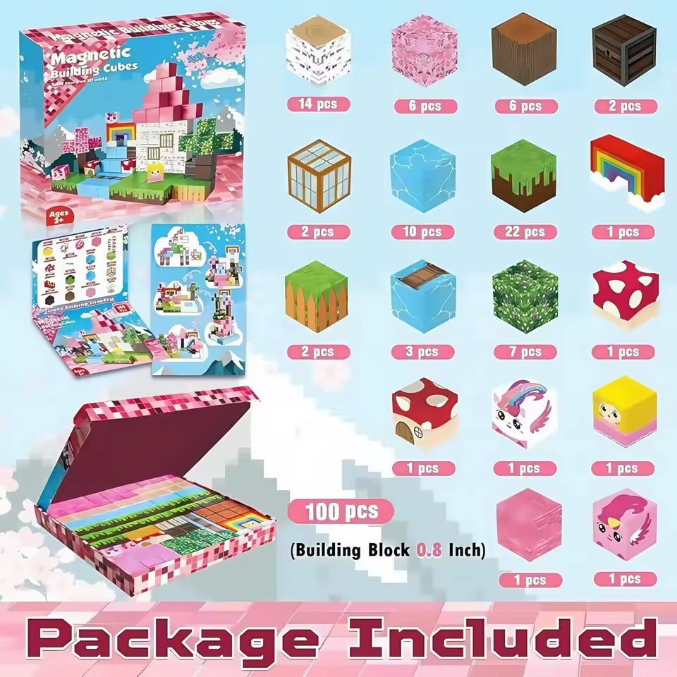 200Pcs Magnetic Building Blocks