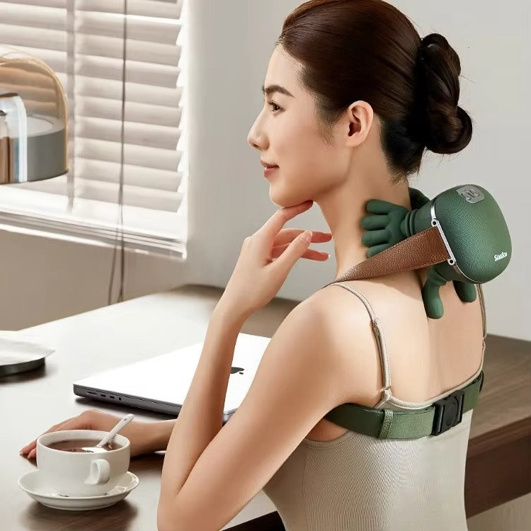 Rechargeable Infrared Neck & Shoulder Massager – Deep Pain Relief