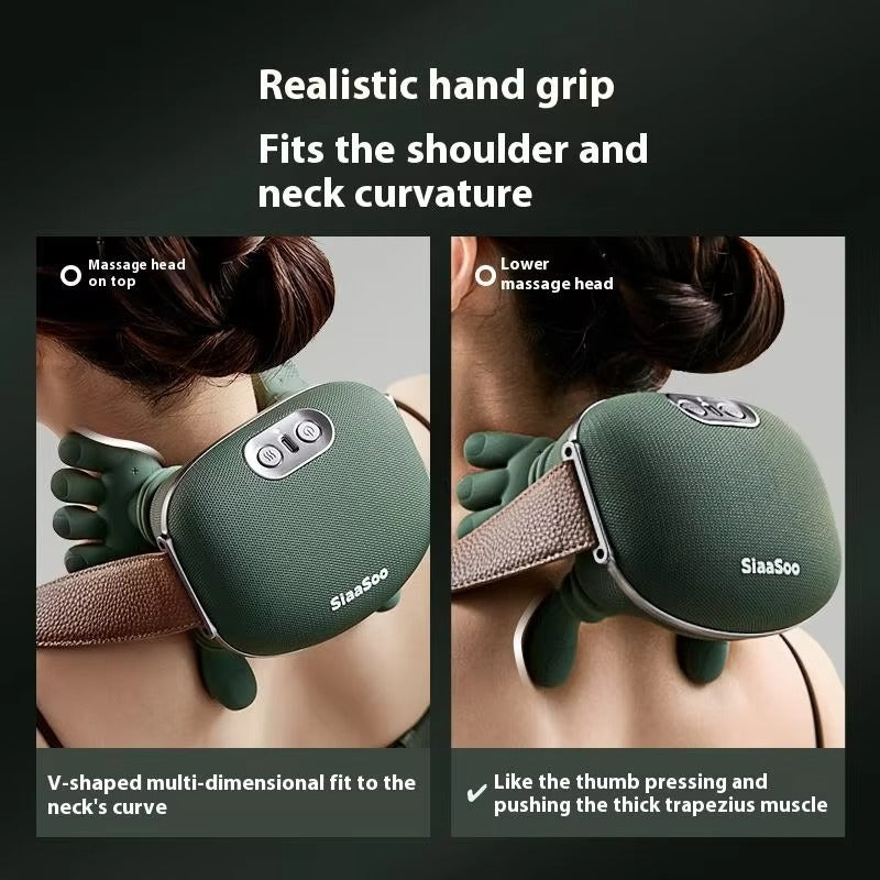 Rechargeable Infrared Neck & Shoulder Massager – Deep Pain Relief