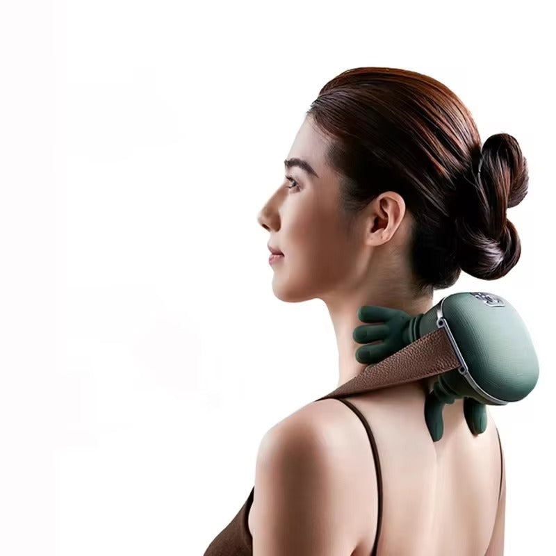 Rechargeable Infrared Neck & Shoulder Massager – Deep Pain Relief